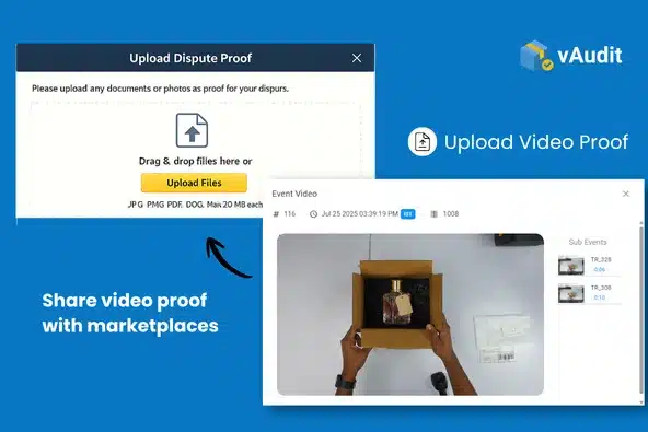 vAudit marketplace video evidence sharing